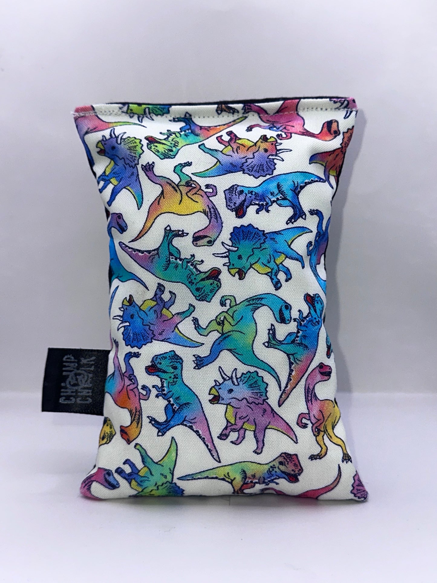 Dinosaur Rainbow Background Chalk Bag