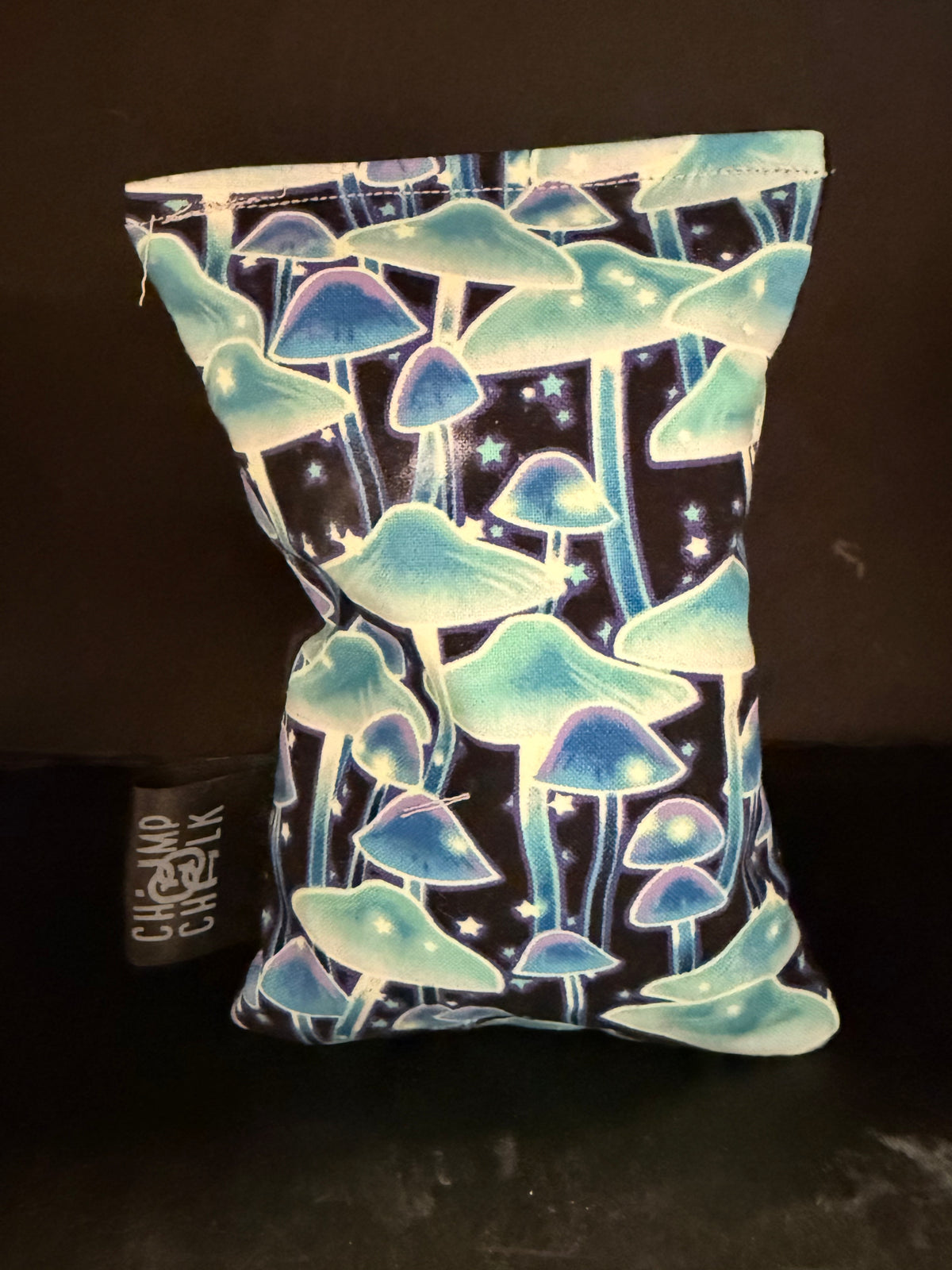 Glow in the Dark Mushroom Chalk Bag