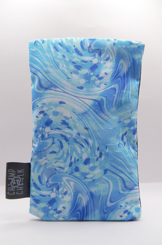 Blue Glass Blown Chalk Bag