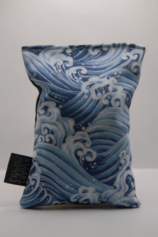 Blue Metallic Waves Chalk Bag