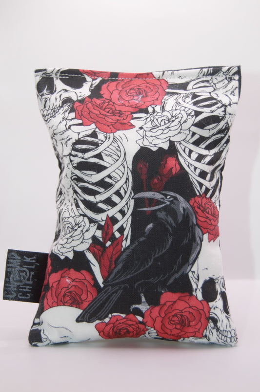 Roses and Skull Chalk Bag
