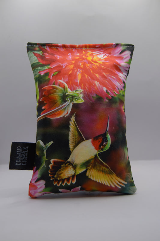 Hummingbird and Flower Chalk Bag
