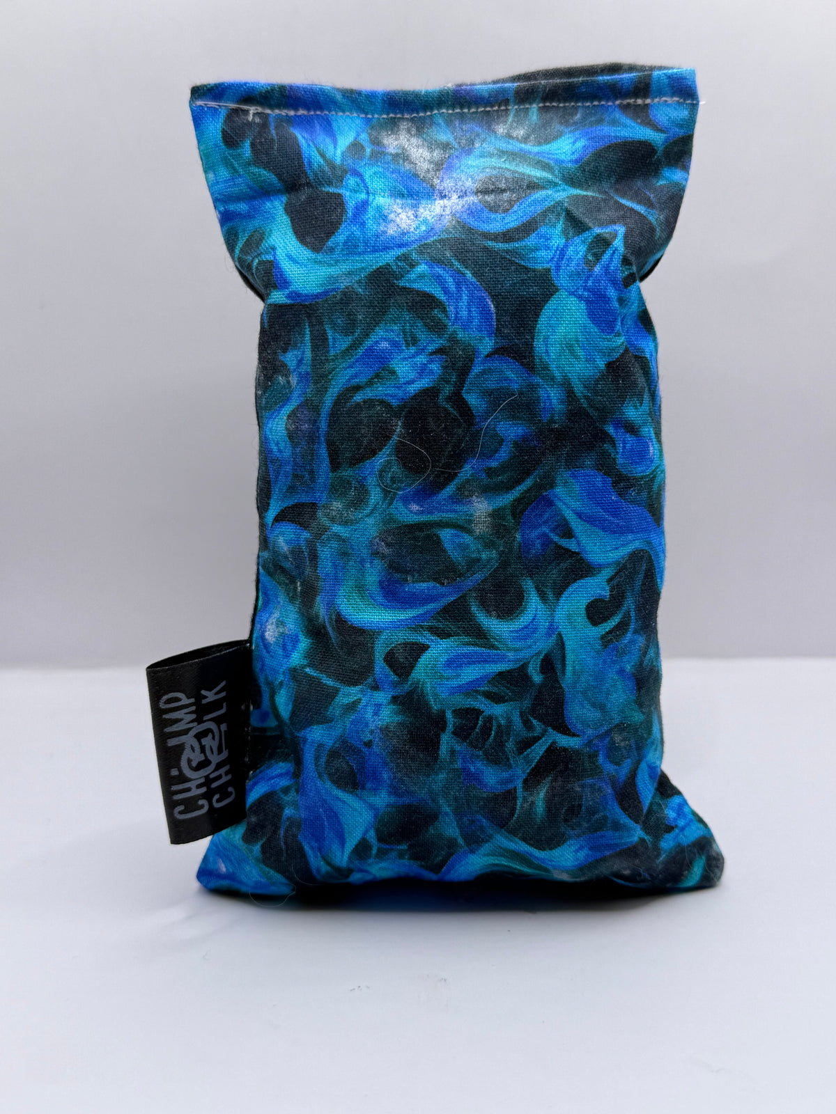 Blue Fire Chalk Bag