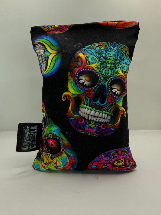 Rainbow Mandala Skull Chalk Bag