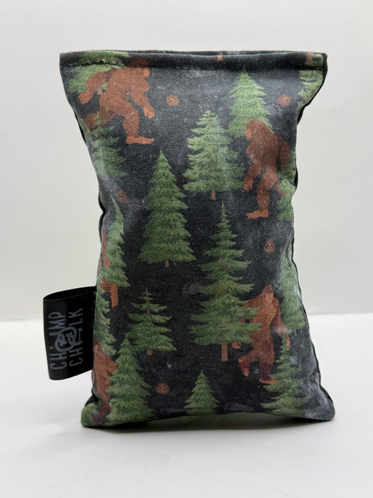 Black Background Sasquatch Chalk Bag