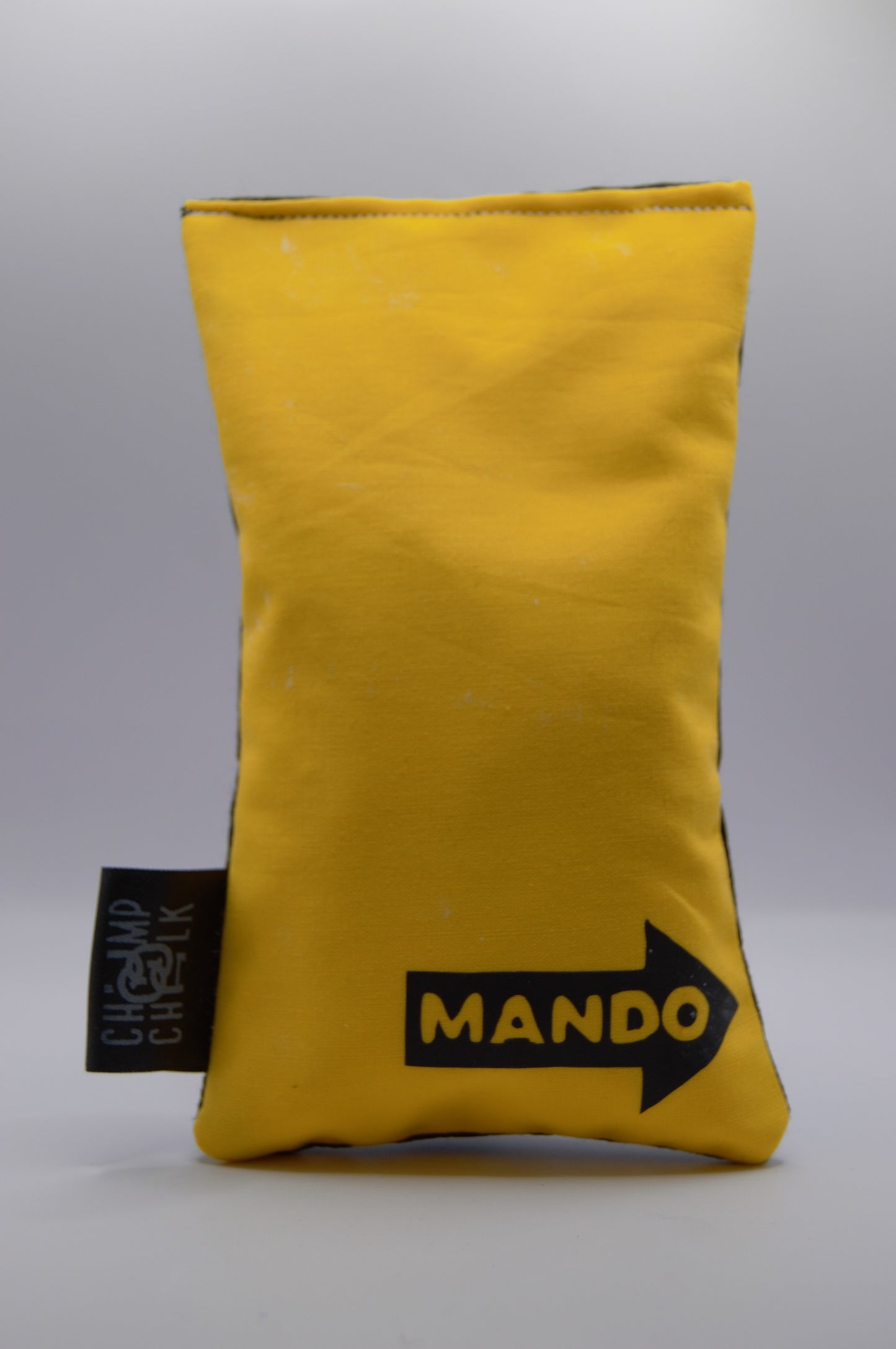 Yellow and Black Mando Sign Chalk Bag