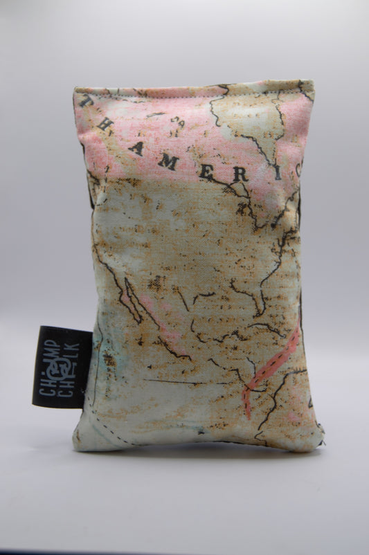 Vintage Atlas Map Chalk Bag