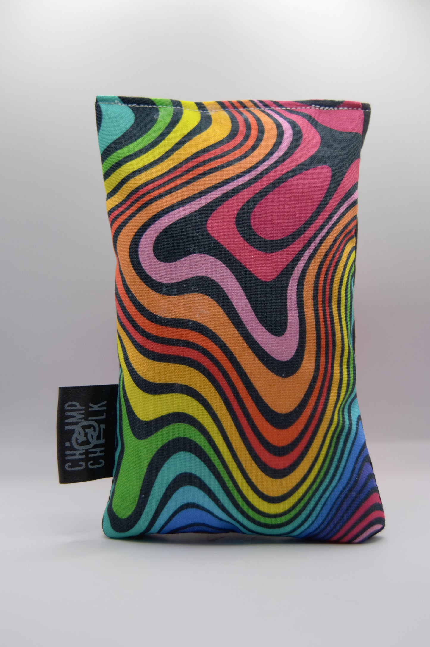 Trippy Rainbow Waves Chalk Bag