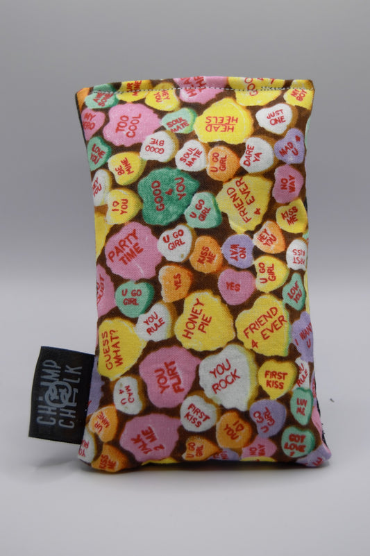 Candy Hearts Valentines Chalk Bag
