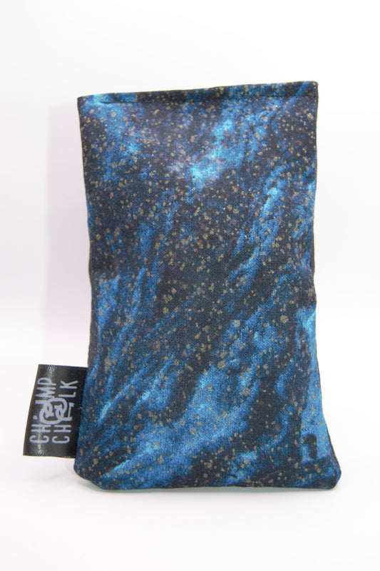 Turquoise and Gold Oil Slick Chalk Bag